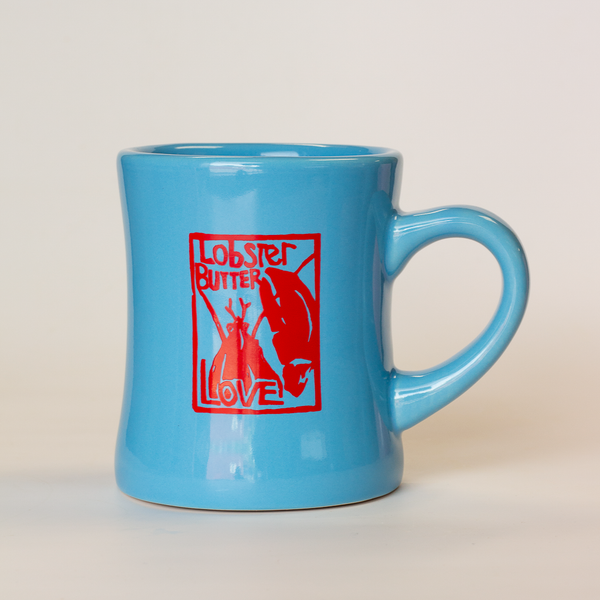 sky blue diner mug 